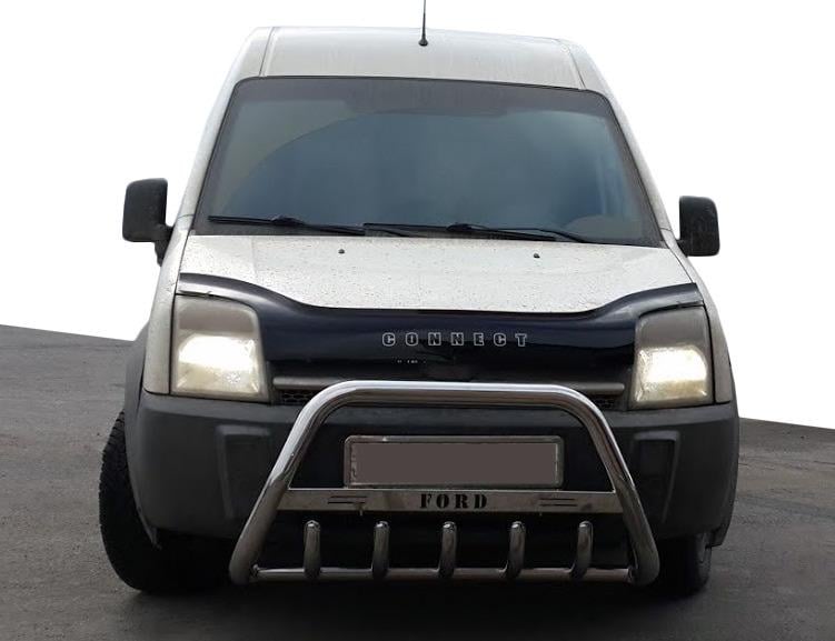Кенгурятник WT004 60 мм CAN для Ford Connect 2006-2009 гг. нержавеющая сталь Хром