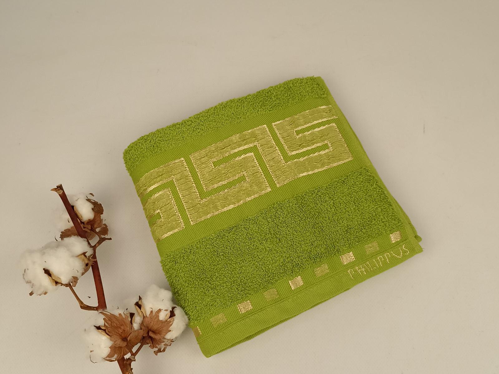 Полотенце Philippus Collesium Krinkil Greek Cotton 50х90 см Салатовый (Е261)