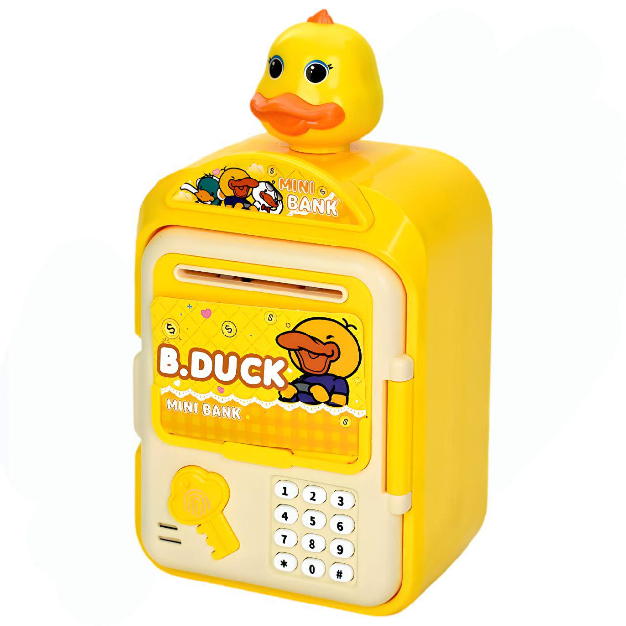 Скарбничка-сейф MK 5686 з кодом/світлом/музикою/затягуванням купюр з каченям (27068366)