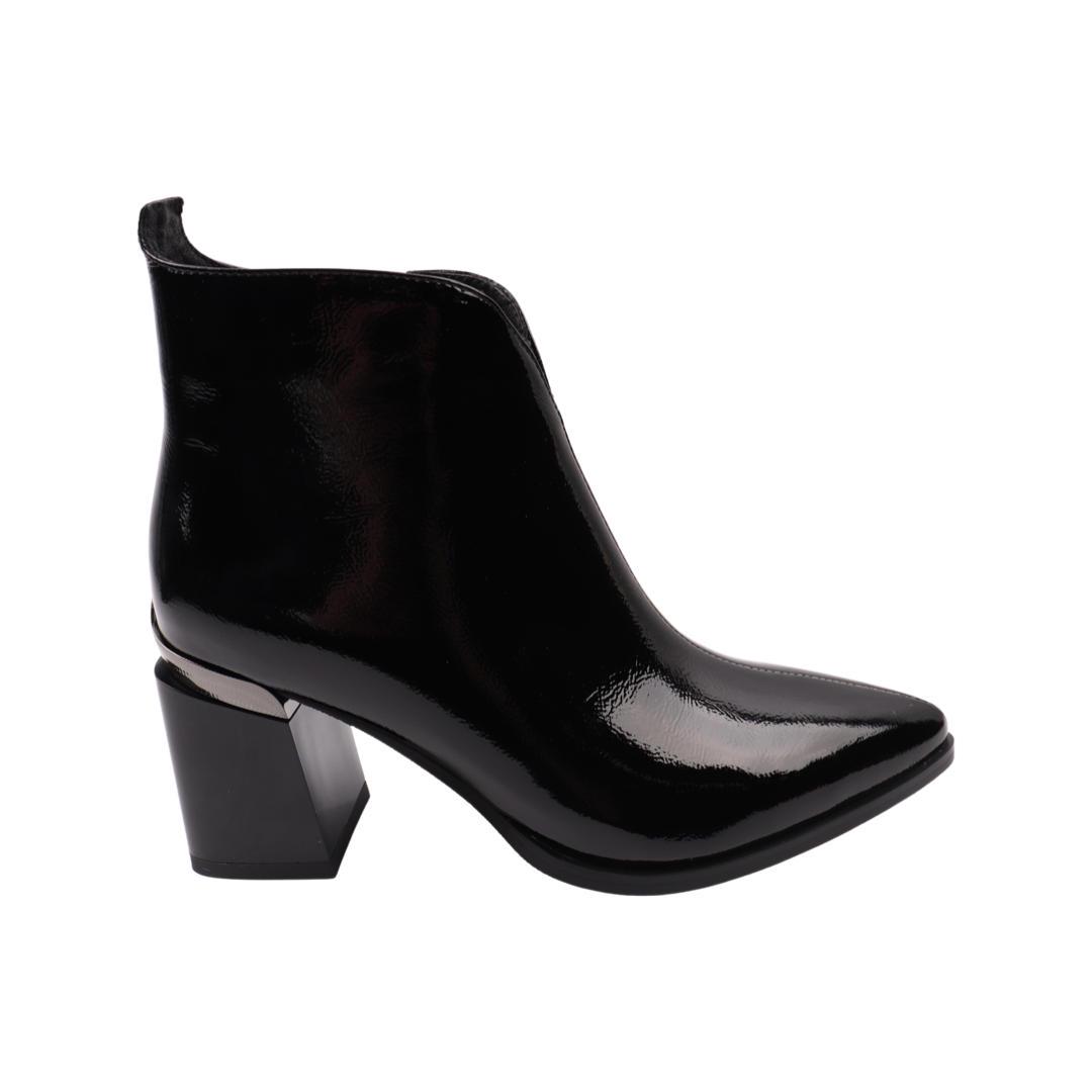 Ботильйони жіночі Brocoly з лакової шкіри р. 37 Чорний (382-22DH) - фото 3 Ботильйони жіночі Brocoly з лакової шкіри р. 37 Чорний (382-22DH) - фото 3