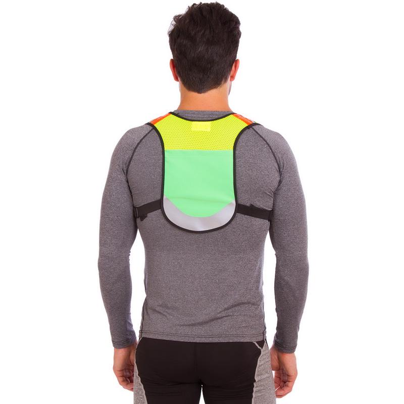 Жилет світловідбиваючий Zelart SEEYU RST-14 з кишенею Салатовий/Жовтий (DR012560) - фото 2