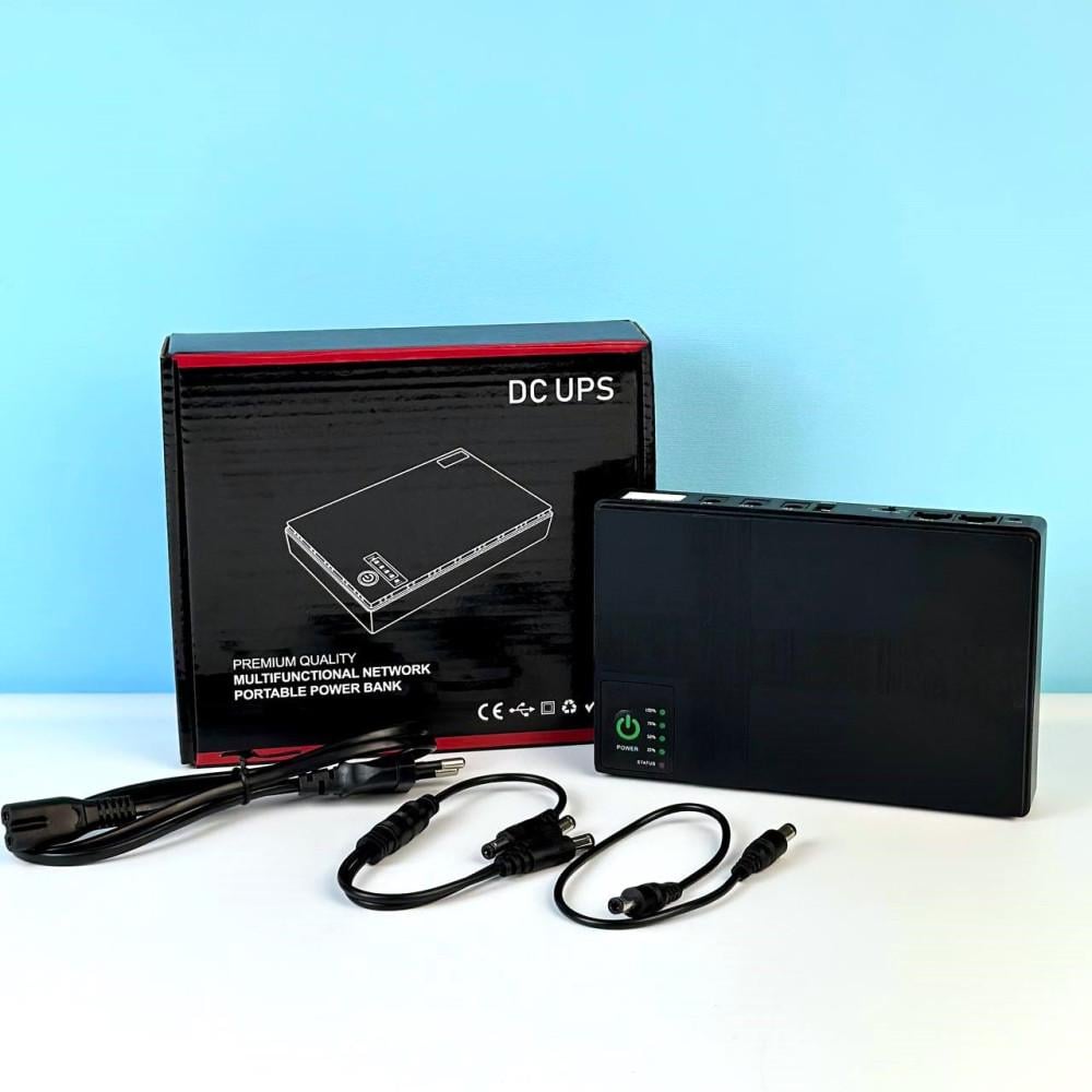 Джерело безперебійного живлення для роутера UPS DC1018P 10400mAh USB/DC 9-12V (19481007)