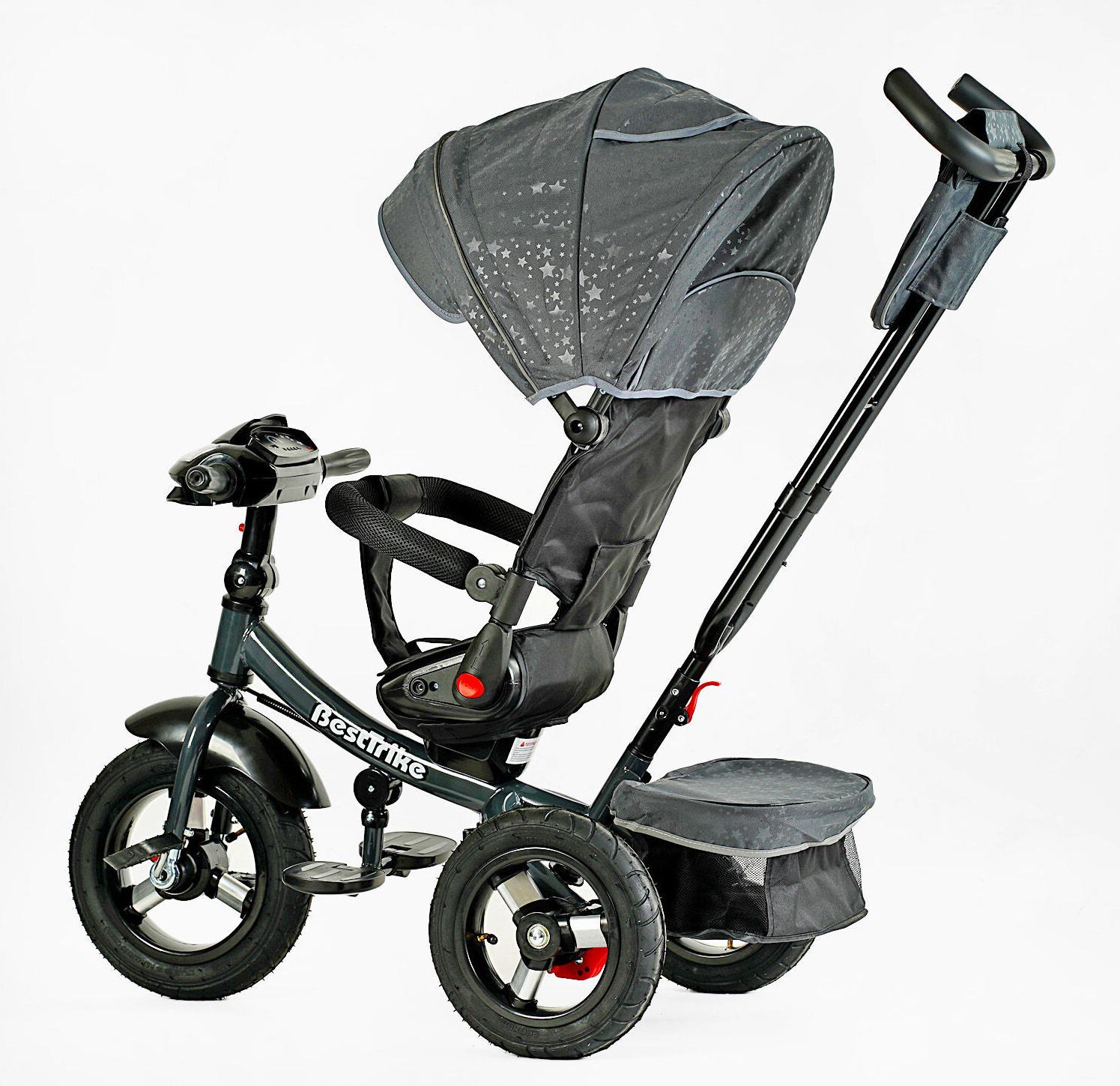 Велосипед 3-х колесный детский Best Trike надувные колеса/фара музыкальная/с USB/пульт Black (150259) - фото 2 Велосипед 3-х колесный детский Best Trike надувные колеса/фара музыкальная/с USB/пульт Black (150259) - фото 2