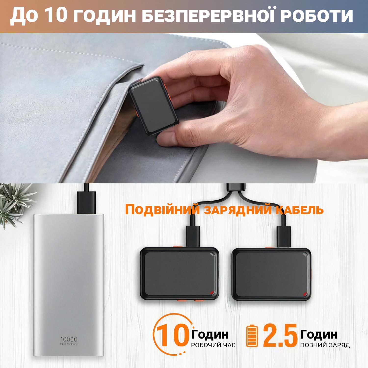 Радіосистема бездротова Savetek P39 Type-C з петличним мікрофоном для Android смартфонів/планшетів - фото 11