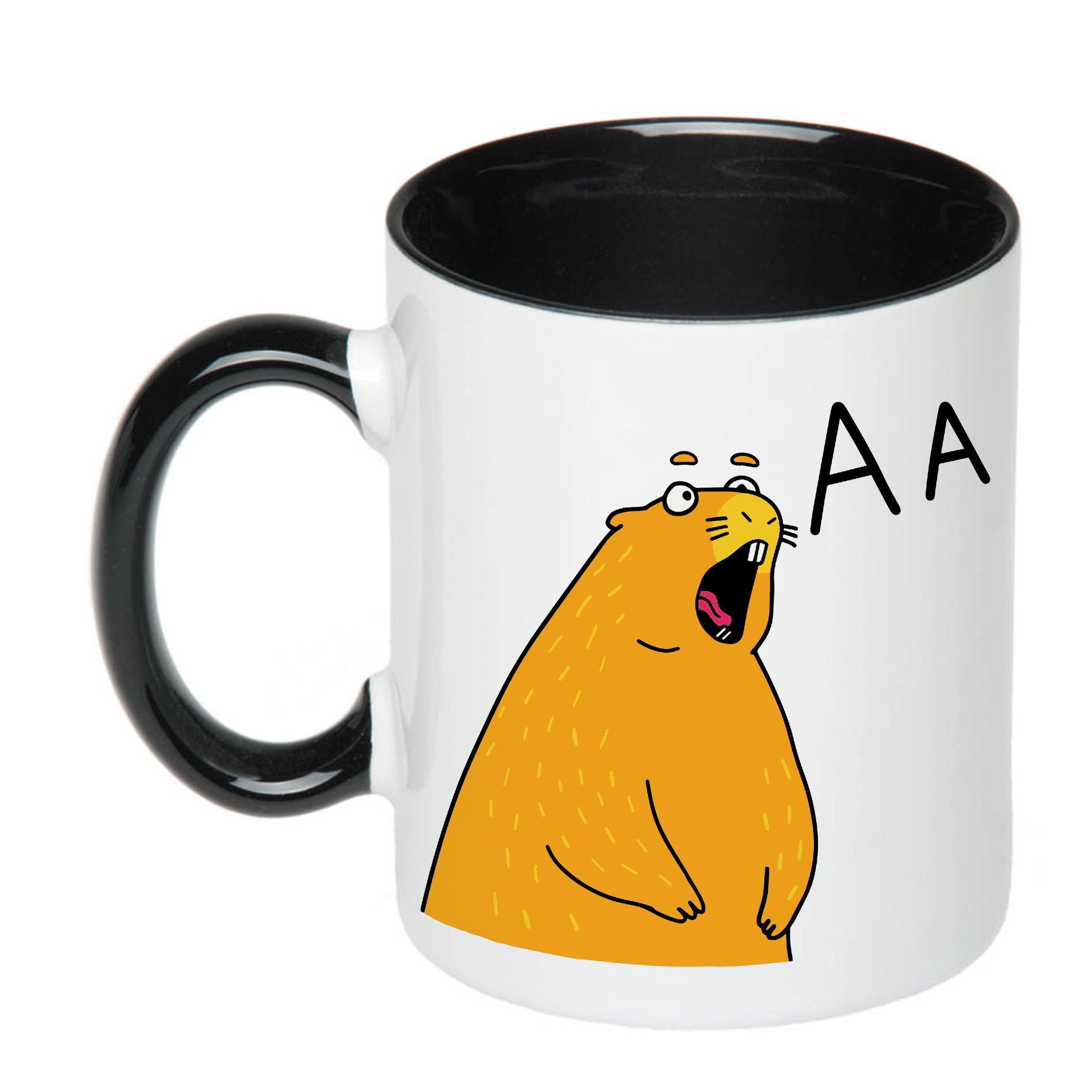 Чашка с печатью "Бабак ААА" 330 мл Черный (20433)