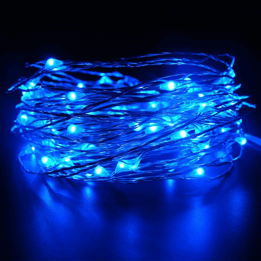 Гирлянда-нить светодиодная Капли росы на батарейках 5 м (29433624) - фото 3