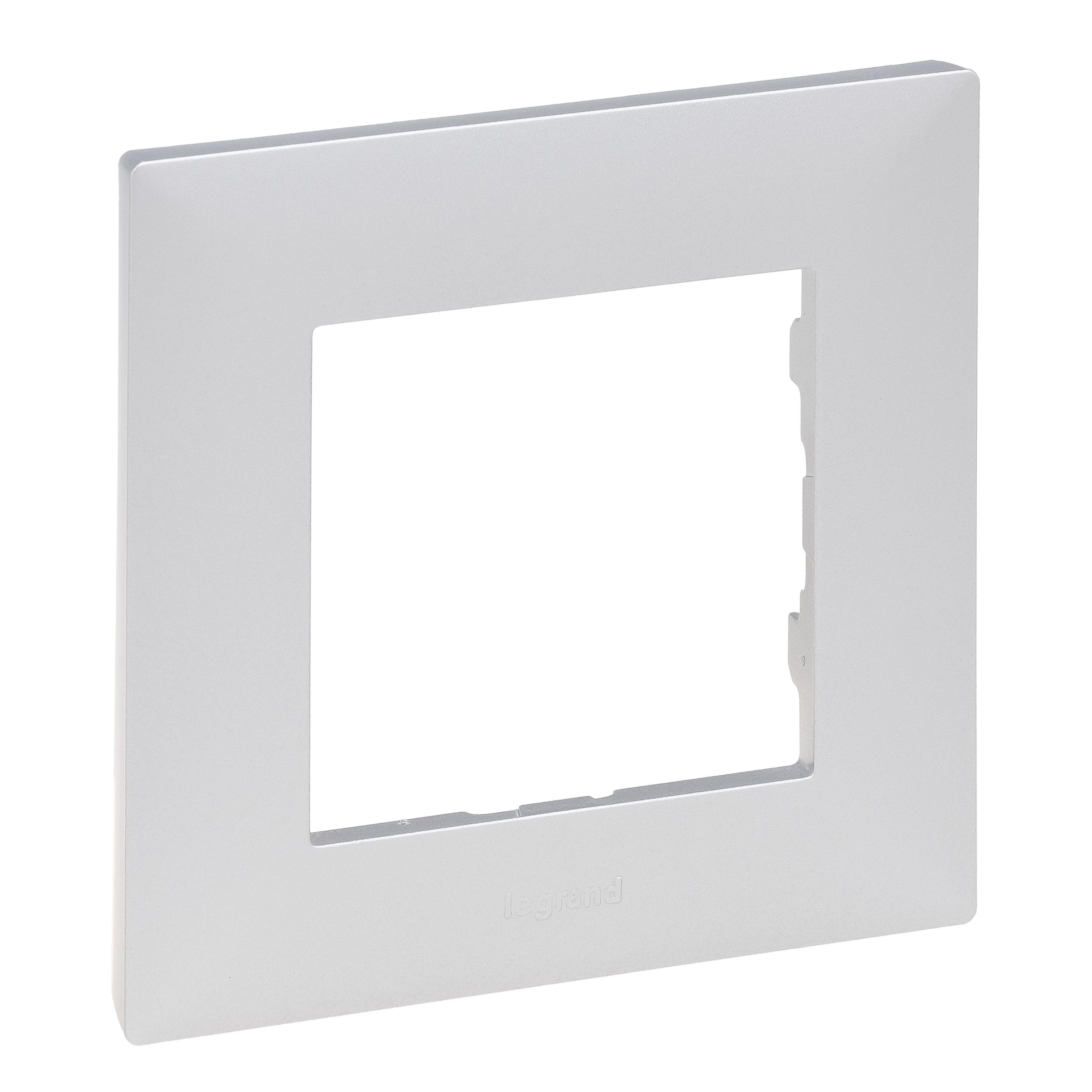 Рамка Legrand NILOE STEP 1-постовая Алюминий (863391)