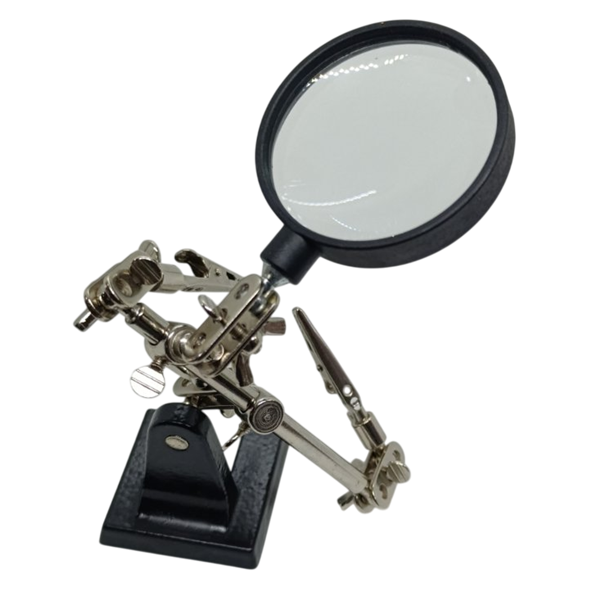 Держатель Третья рука ZD-10R с лупой 60 мм 3X Black/Silver (160425) - фото 5 Держатель Третья рука ZD-10R с лупой 60 мм 3X Black/Silver (160425) - фото 5