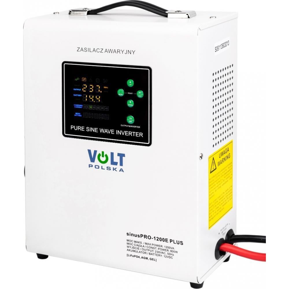 Источник бесперебойного питания Volt Polska Sinus Pro 1200 E PLUS 12/230V 800/1200W (3SPM12012M) - фото 2