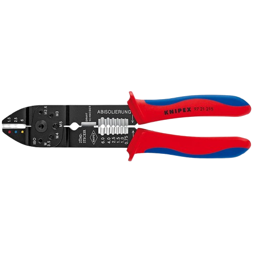 Кримпер KNIPEX 97 21 215 для AWG 20-10 0,5-6,0 мм² Червоний (32163327)