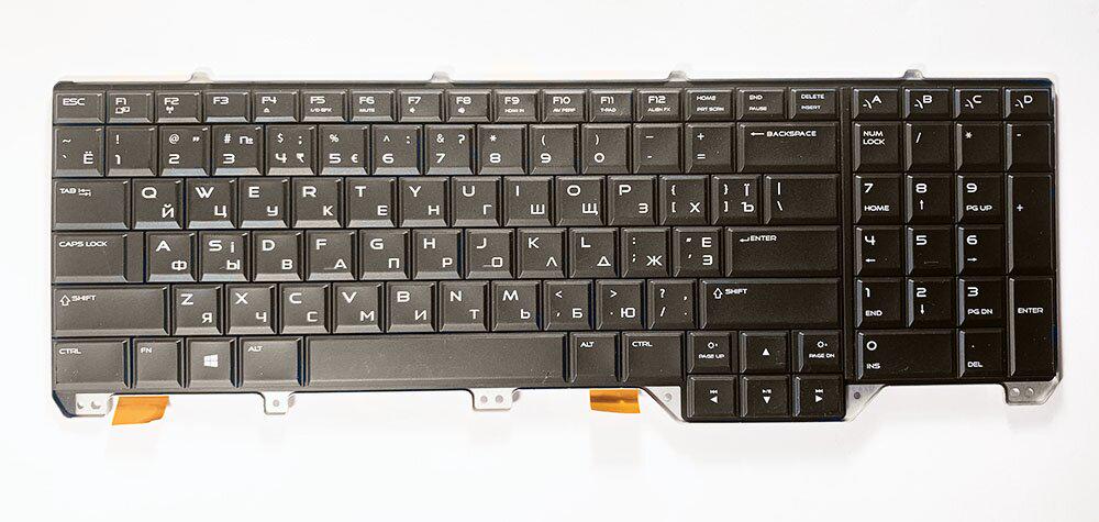 Клавиатура Dell для ноутбука Alienware M17X R5 с RGB подсветкой (10022)