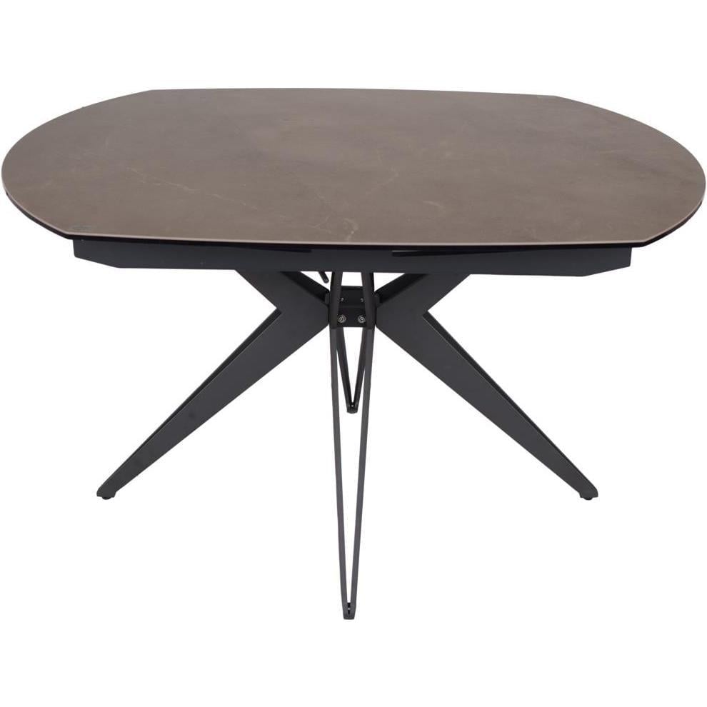 Стол обеденный раскладной Delta 6-8 мест 130 см Brown ceramic (13588)