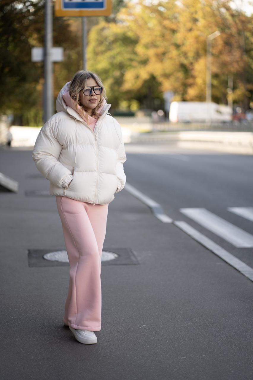 Пуховик жіночий демісезонний Білий - фото 2