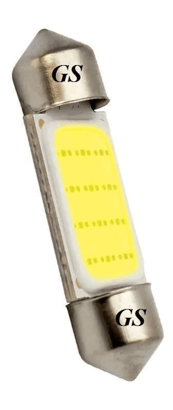 Автомобильная лампа GS FS-COB 12V 36 мм White (2954515057)