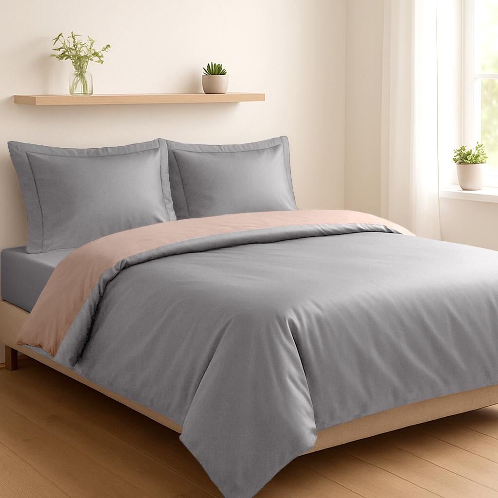 Комплект постельного белья Soho Семейный Duet 150х200 Ivory/Grey (31548974)