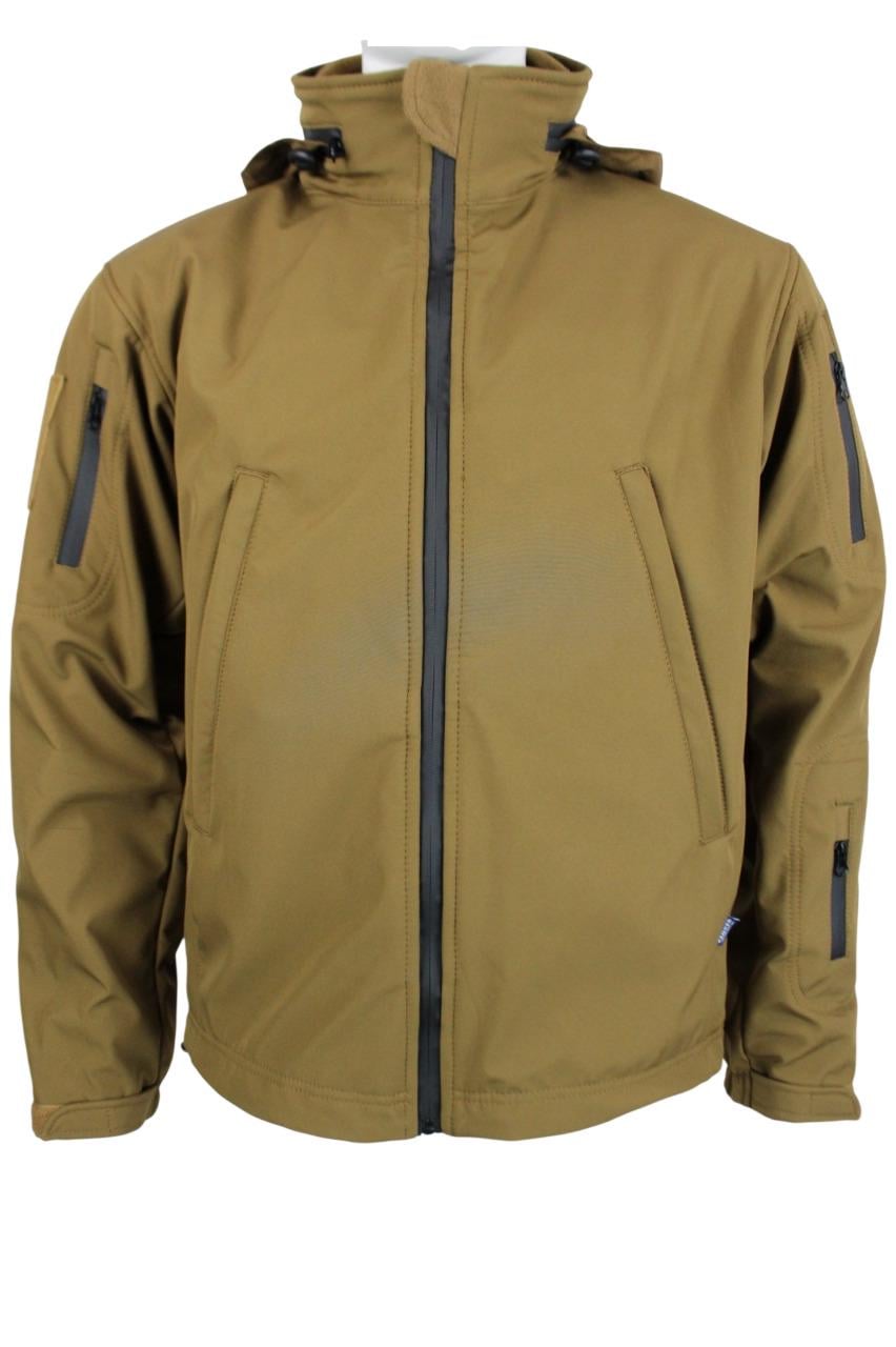 Куртка Pancer Soft Shell с подстежкой р. 50 Brown Coyote (359357450)