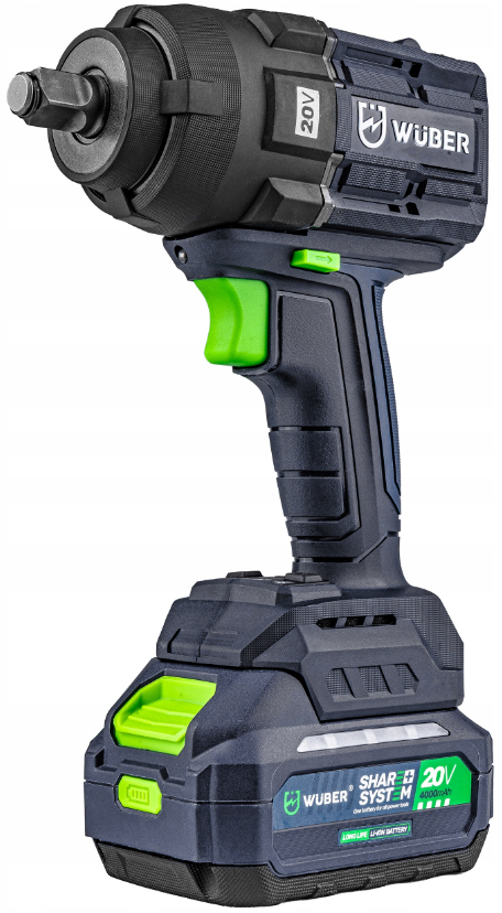 Гайковерт аккумуляторный WUBER ударный 1000Нм (30291871)