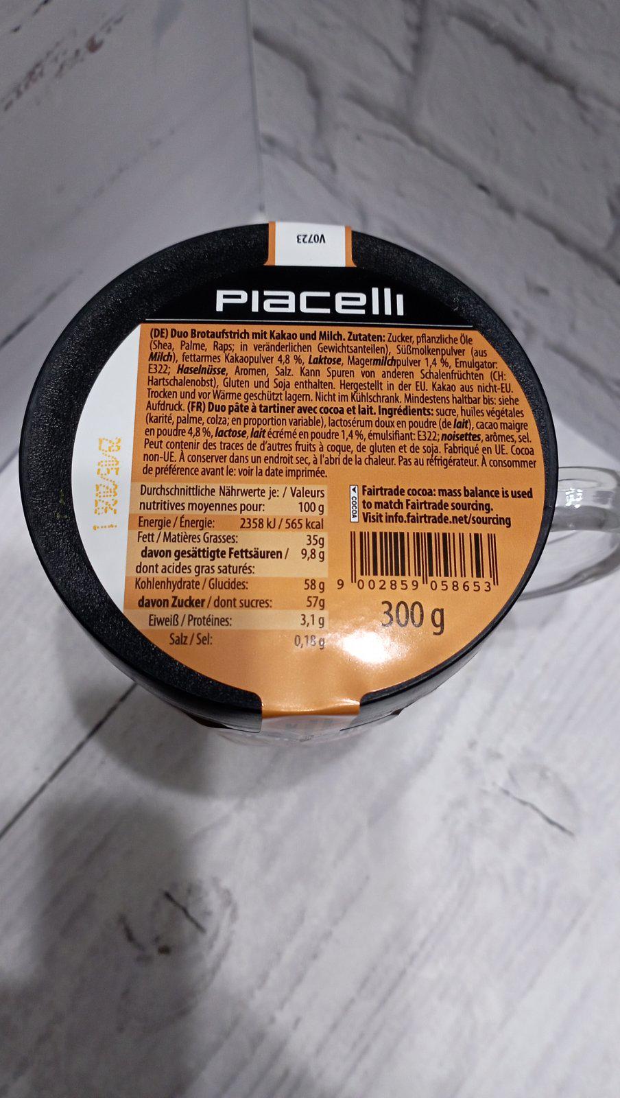 Шоколадно-молочна паста Piacelli Cocoa Milk у скляній чашці 300 г (29405105) - фото 2