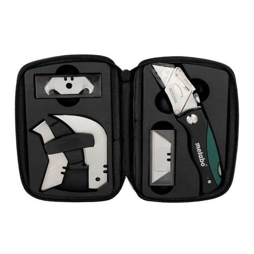 Монтажный нож складной Metabo универсальный с 19 лезвиями Черный (657049000)