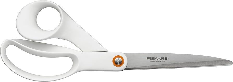 Ножницы универсальные для тканей Fiskars Functional Form из нержавеющей стали 24 см Белый (2564410005)
