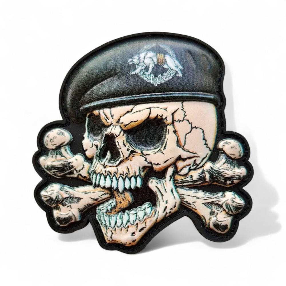 Патч-шеврон "Череп в береті з кістками ССО" (27785772) Патч-шеврон "Череп в береті з кістками ССО" (27785772)