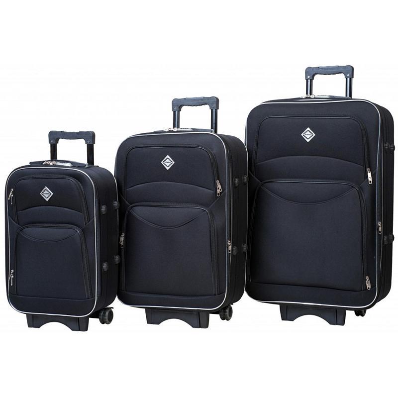 Комплект валіз 001 3 шт. Чорний (333244) - фото 1 Комплект валіз 001 3 шт. Чорний (333244) - фото 1