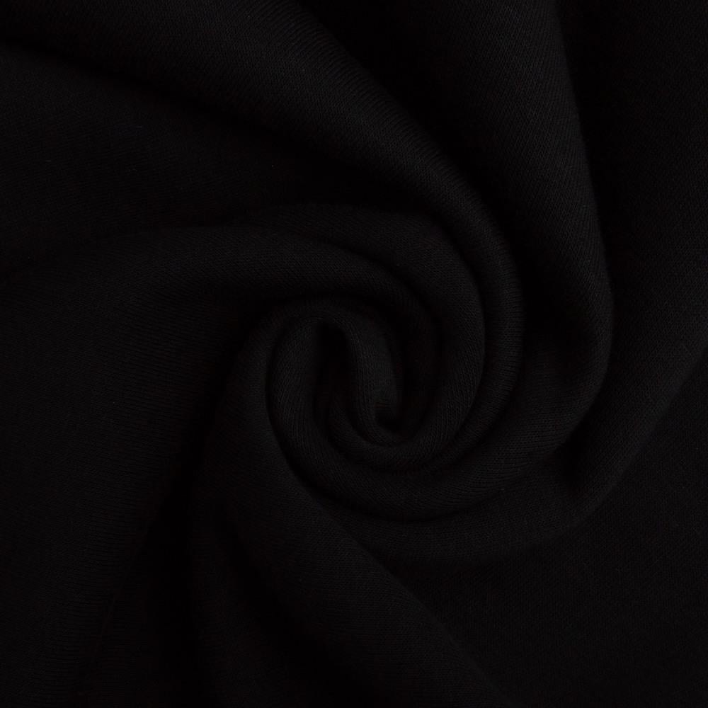 Ткань трикотаж трехнить флис 310 гр/м2 180 см Черный (25772)