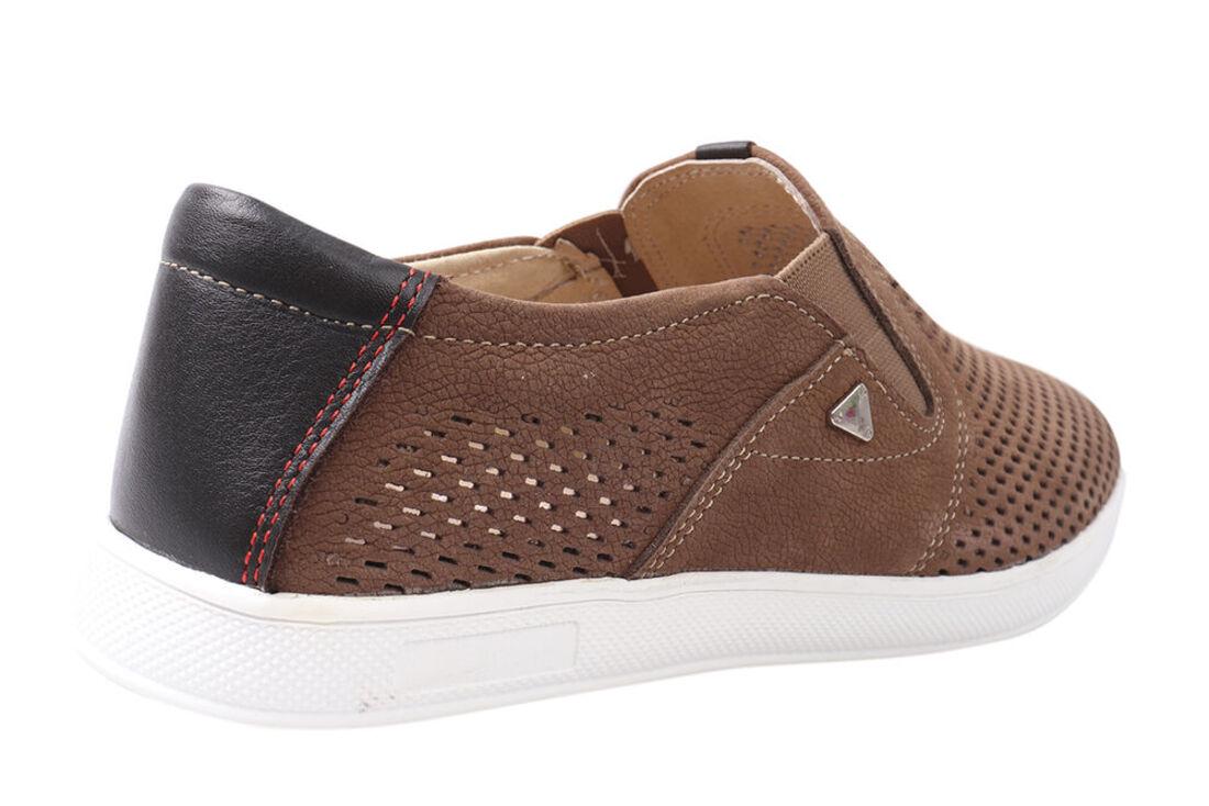 Мокасины мужские Maxus shoes из кожи-нубука на низком ходу р. 41 Визон (42-20/21LTCP) - фото 4