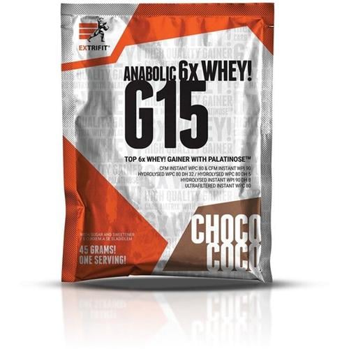 Гейнер Extrifit G15 Anabolic Gainer 45 г 1 порций Chocolate Coconut (000011968)