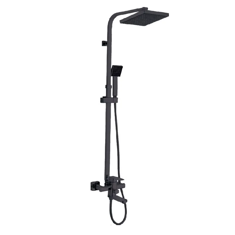 Душевая колонна со смесителем Zerix LEB16-123 Черный (ZX5574)