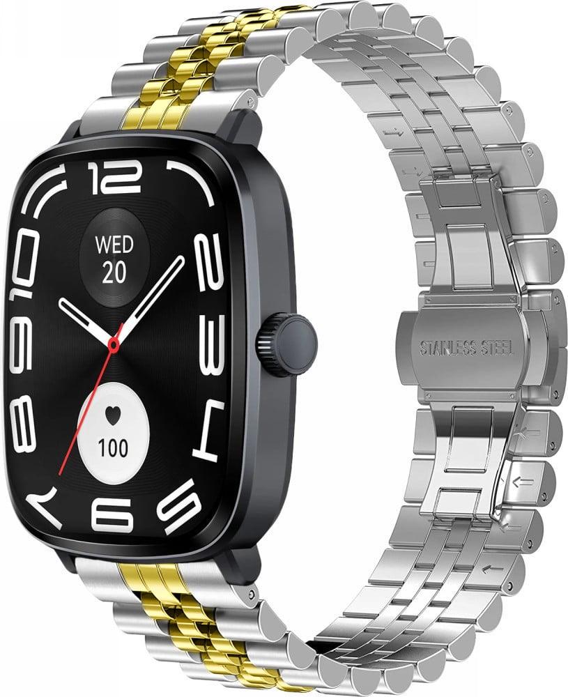 Браслет металлический Stech Line для Haylou RS5 LS19 Silver Gold (40897-67) Браслет металлический Stech Line для Haylou RS5 LS19 Silver Gold (40897-67)