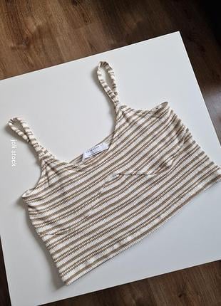 Топ PRIMARK 3839706 смужки XL Бежевий (3331109413415)