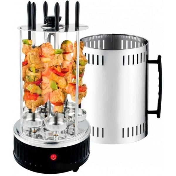 Електрошашличниця вертикальна Domotec MS-7781 Kebabs machine 6 forks 1000 W (12754156) - фото 4