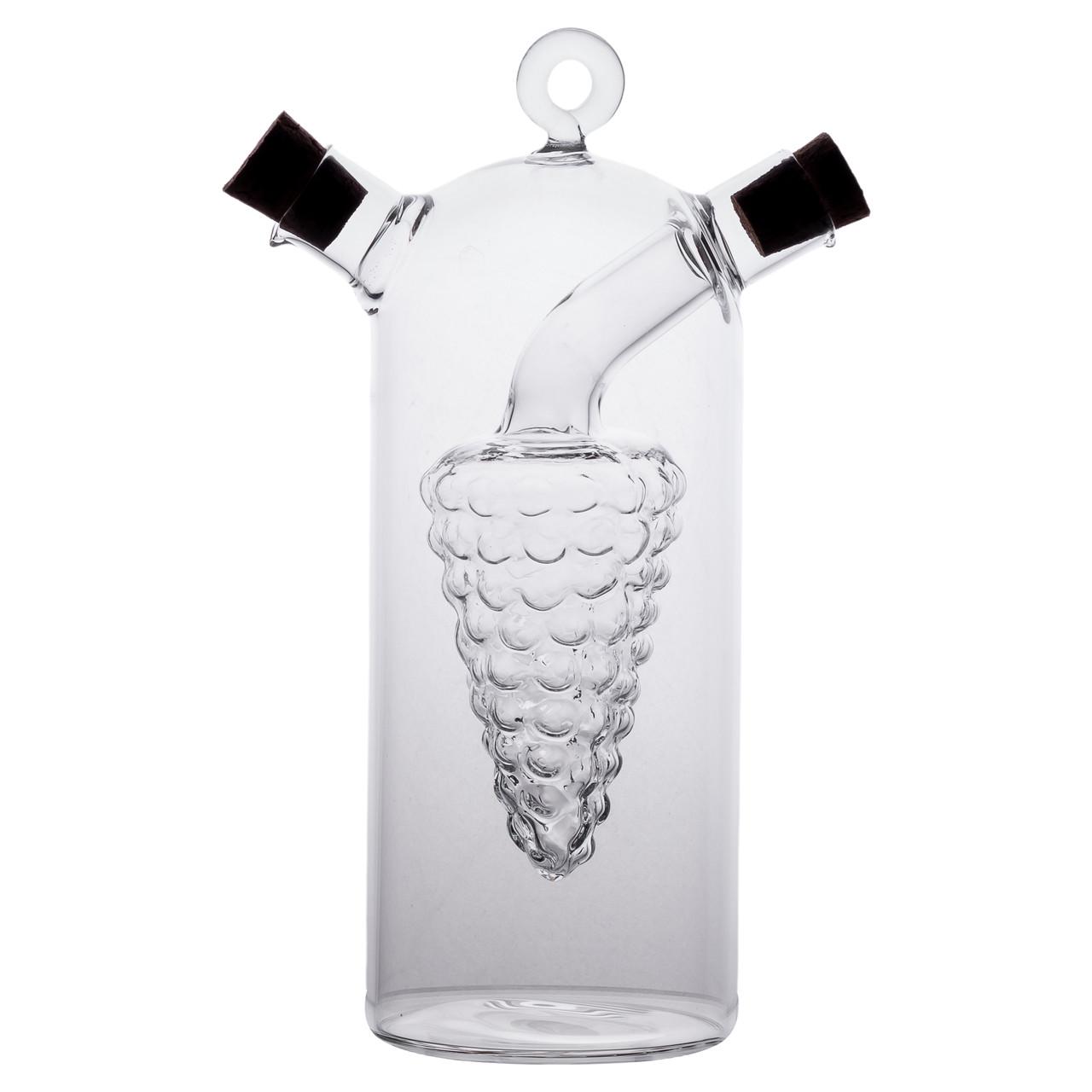 Бутылка для масла и уксуса HP-34-12 двойная стекло 2в1 380 мл (7289) - фото 2 Бутылка для масла и уксуса HP-34-12 двойная стекло 2в1 380 мл (7289) - фото 2