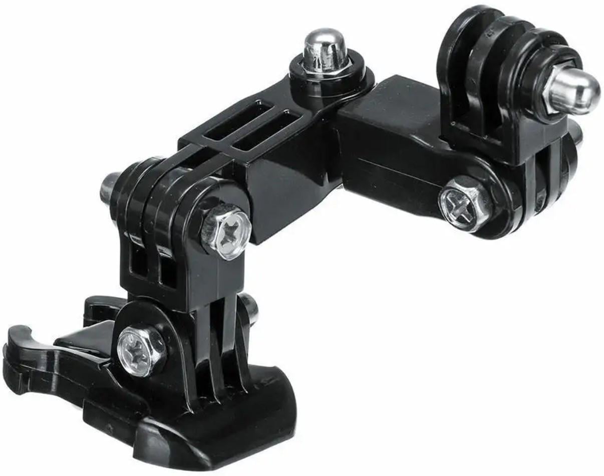 Крепление шарнир KR-08 для экшн-камеры на шлем регулируемое/3-осевое/поворотное/тип GoPro (2966230712)