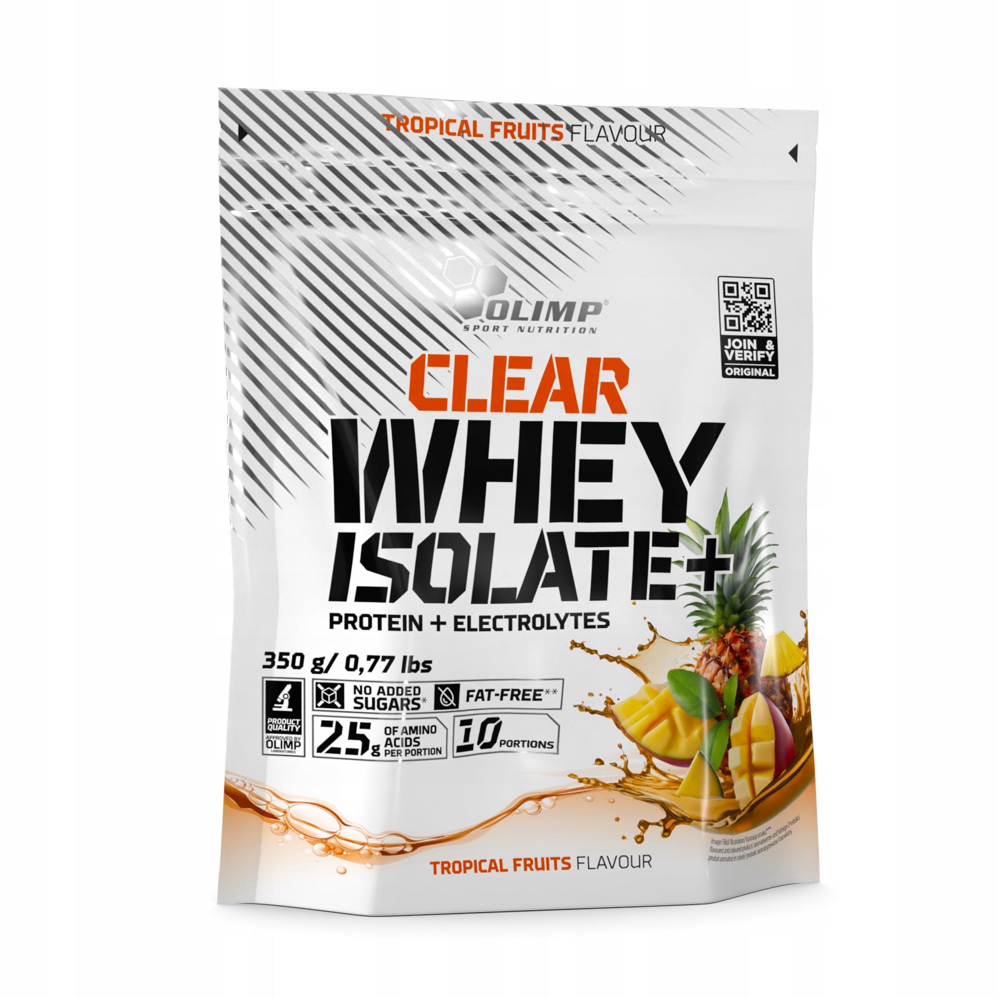 Протеїн Olimp Clear Whey Isolate тропічні фрукти 350 г