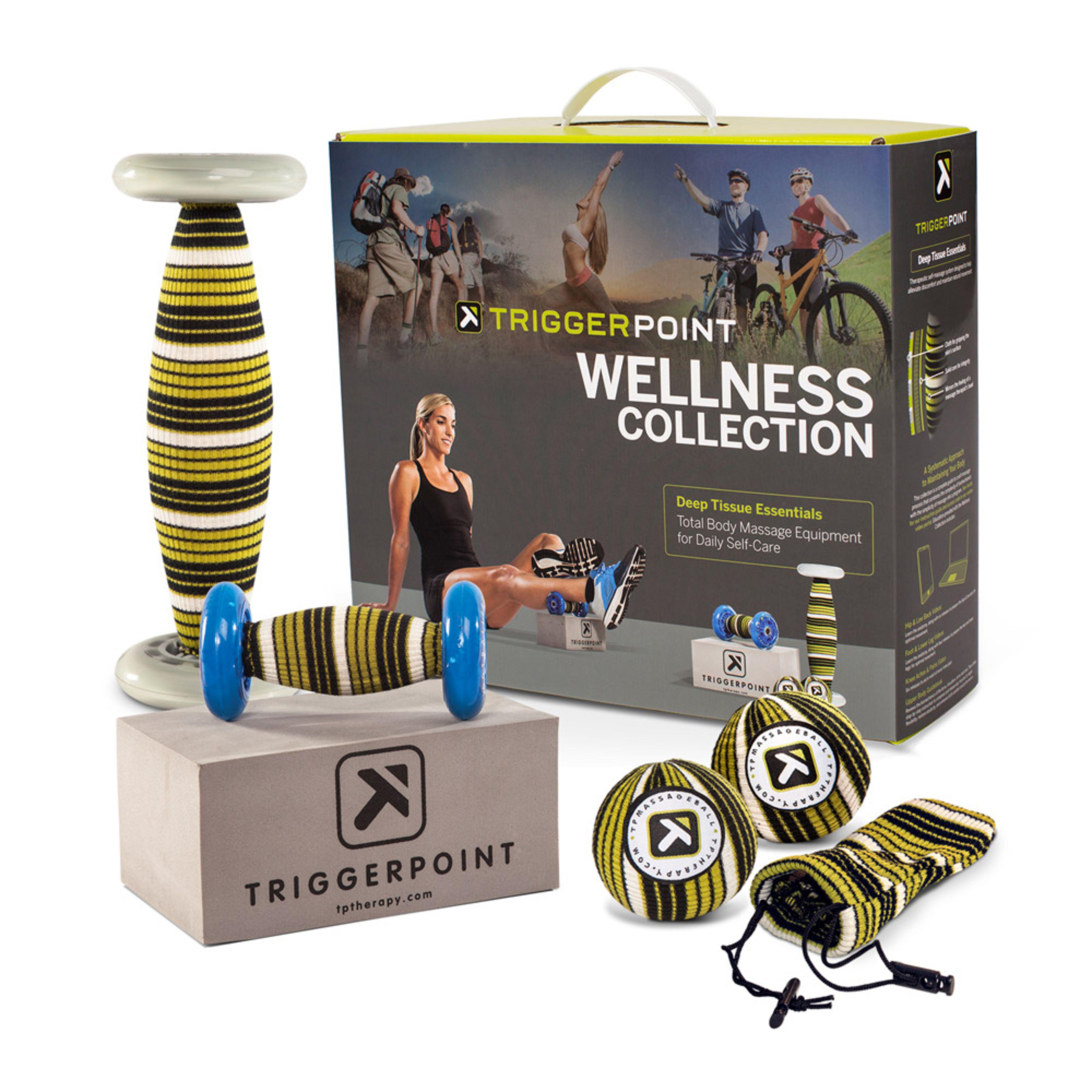 Комплект для міофасціального релізу Wellness Collection Trigger Point ролики/м'ячі та опорний блок (350037)