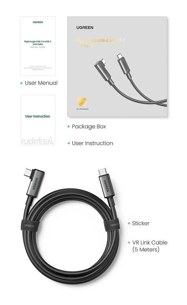 Кабель UGREEN US551 USB-C to USB-C 60W 5 м (90629) - фото 15