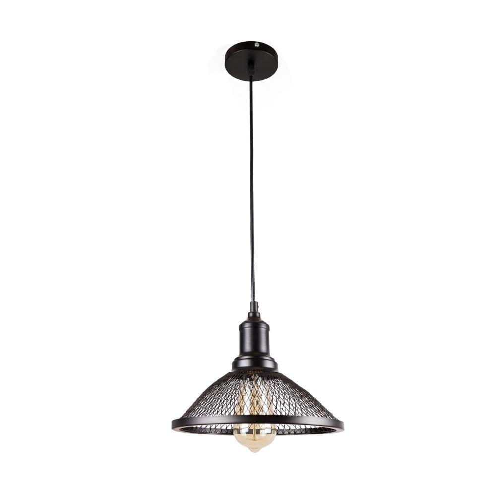 Подвесной светильник Levistella 907009F-1 с металлическим фигурным плафоном Черный (1887929295)
