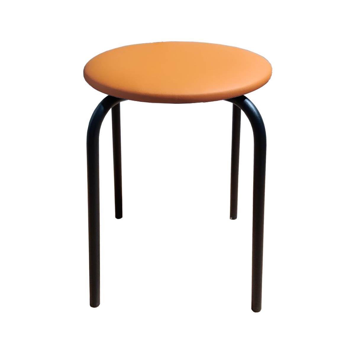 Табурет для кухни Чико кожзаменитель Оранжевый/Черный (U27042-03)
