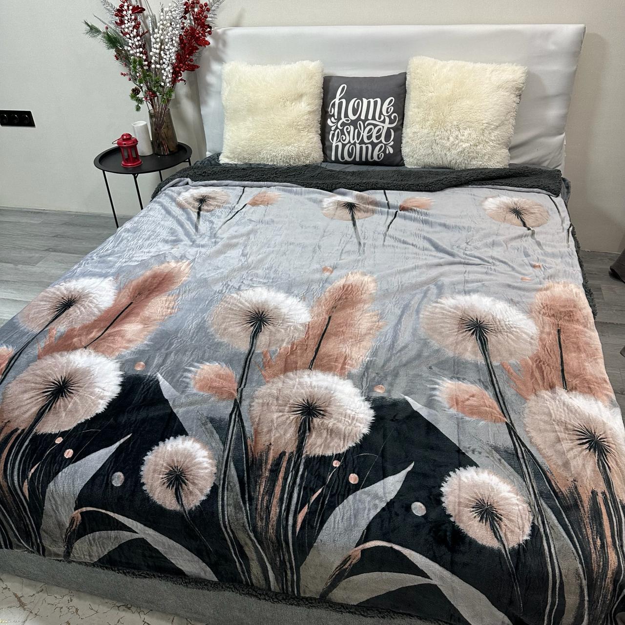 Плед-покривало двосторонній з малюнком 200х220 см Темно-сірий (PL-2-7) - фото 6 Плед-покривало двосторонній з малюнком 200х220 см Темно-сірий (PL-2-7) - фото 6