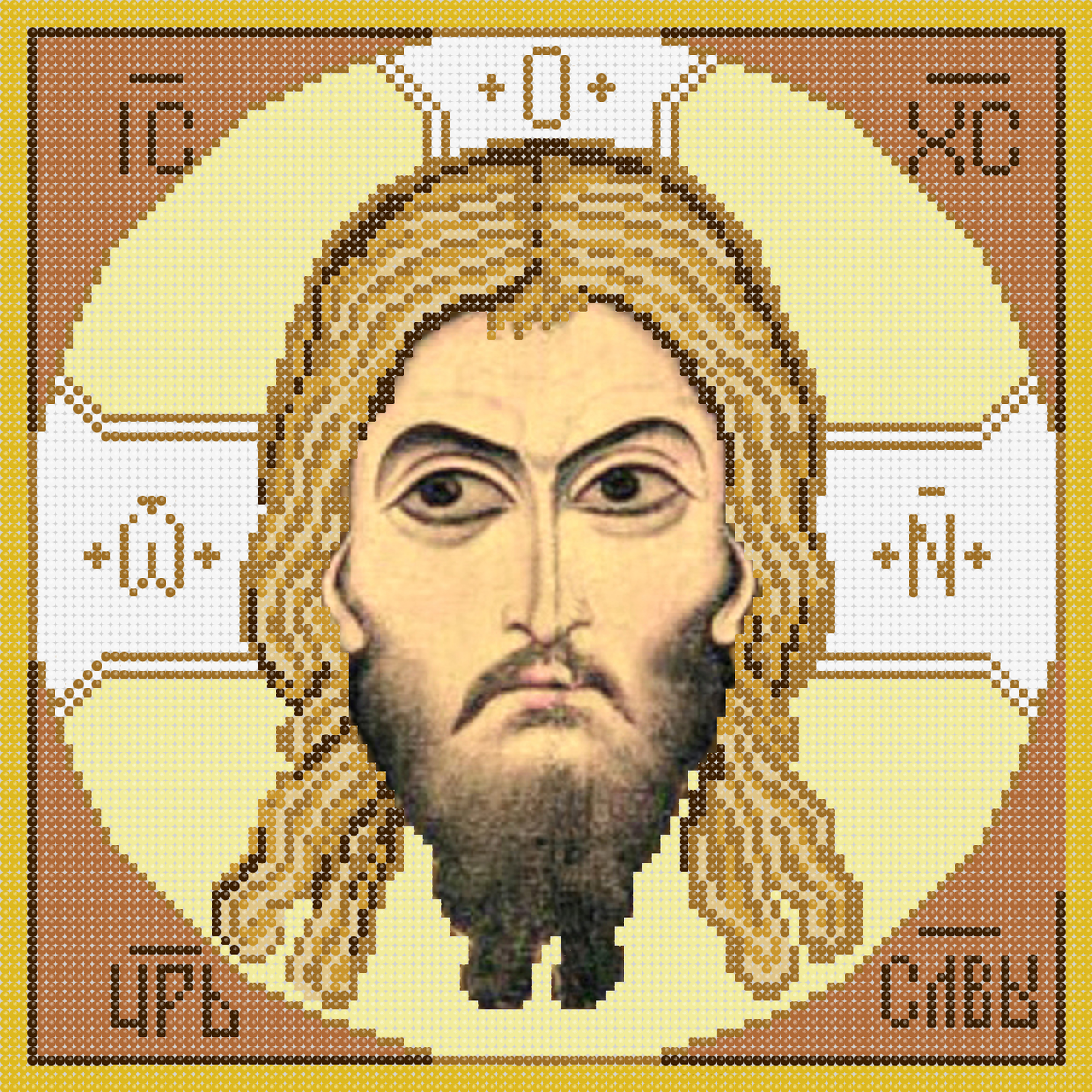 Схема для вышивки бисером Спас нерукотворный (1236226276А)