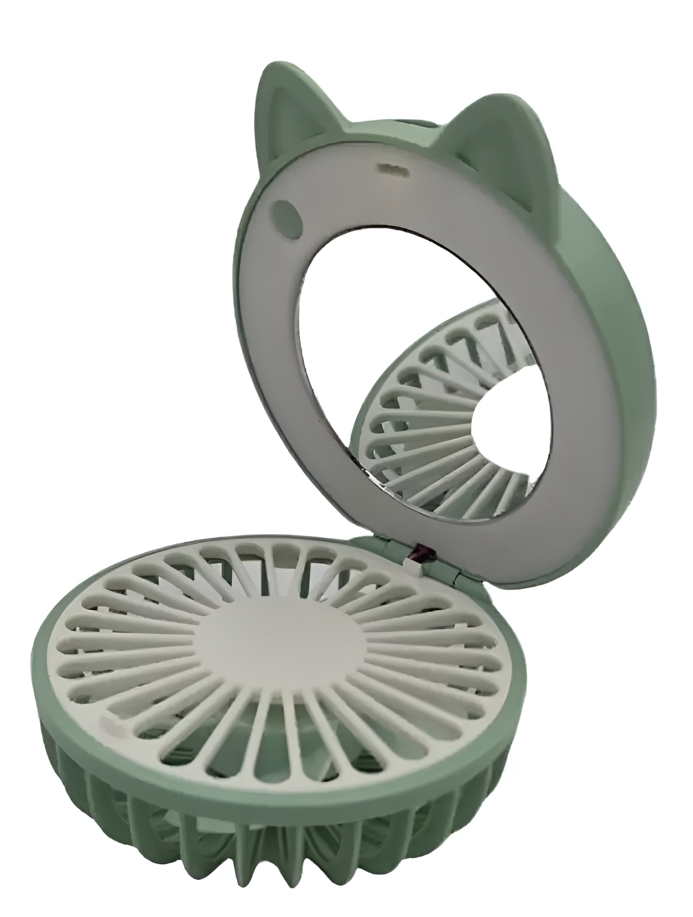 Дзеркало косметичне Andowl Q-T171X1 з вентилятором і підсвічуванням USB 500 mAh Зелений (c8f88979)