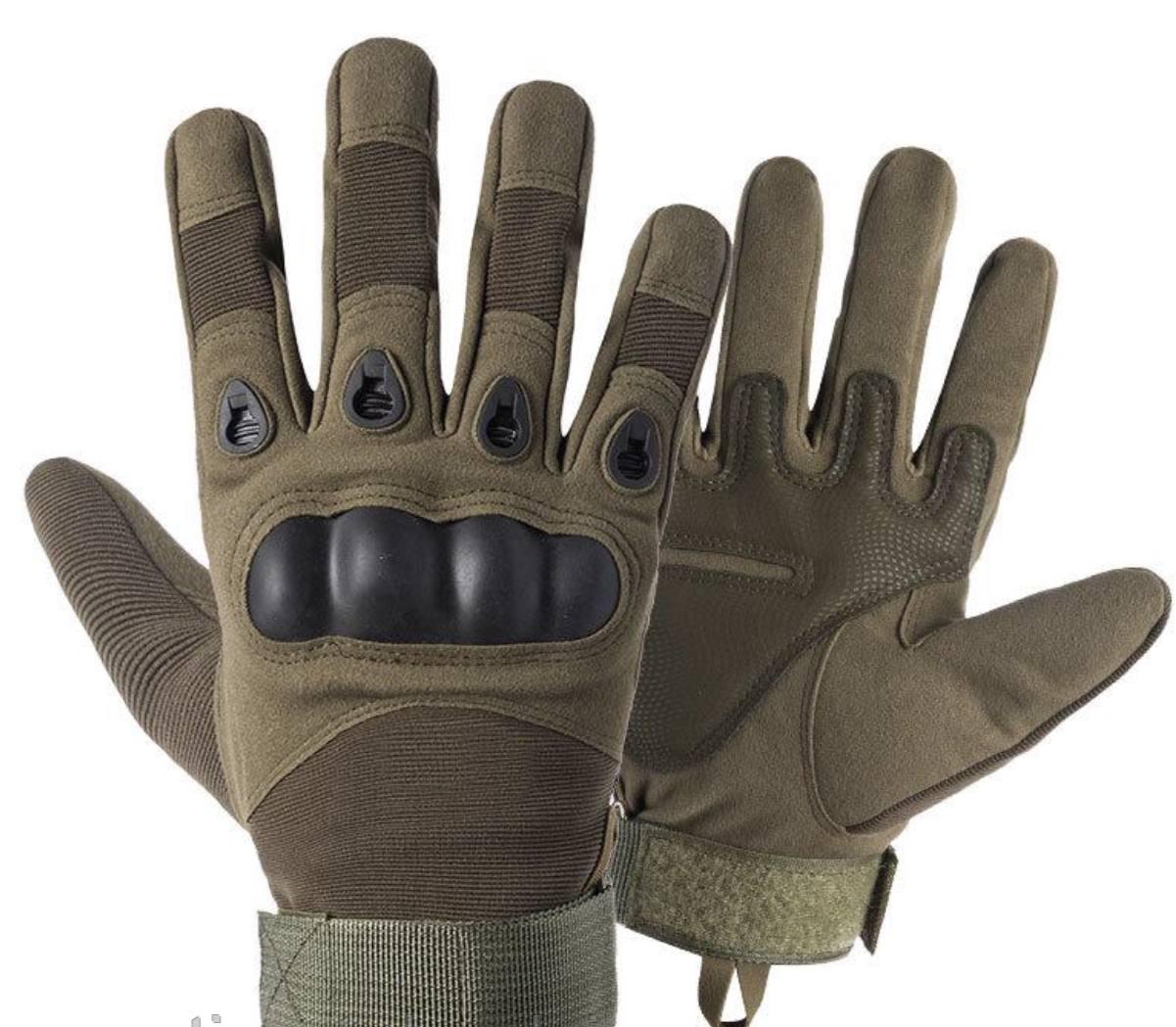 Перчатки армейские с пальцами Оливковый