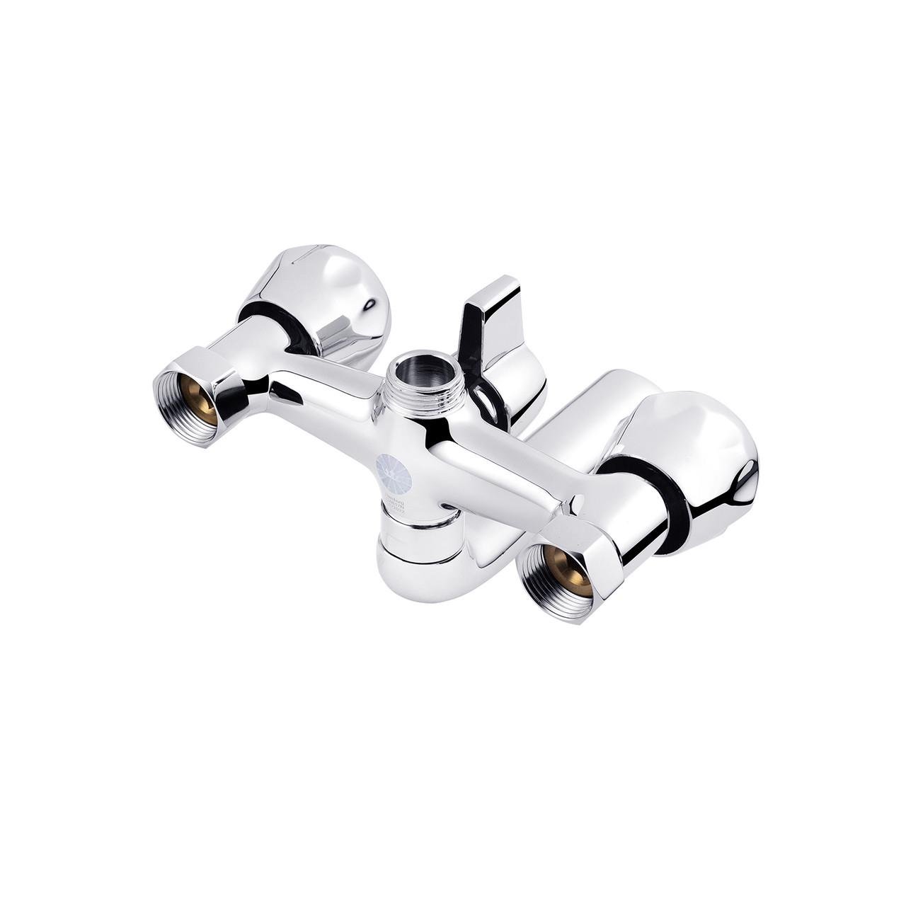 Змішувач для ванни Kroner KRP Hamburg C060 з душовим гарнітуром Хром (CV014913) - фото 3 Змішувач для ванни Kroner KRP Hamburg C060 з душовим гарнітуром Хром (CV014913) - фото 3