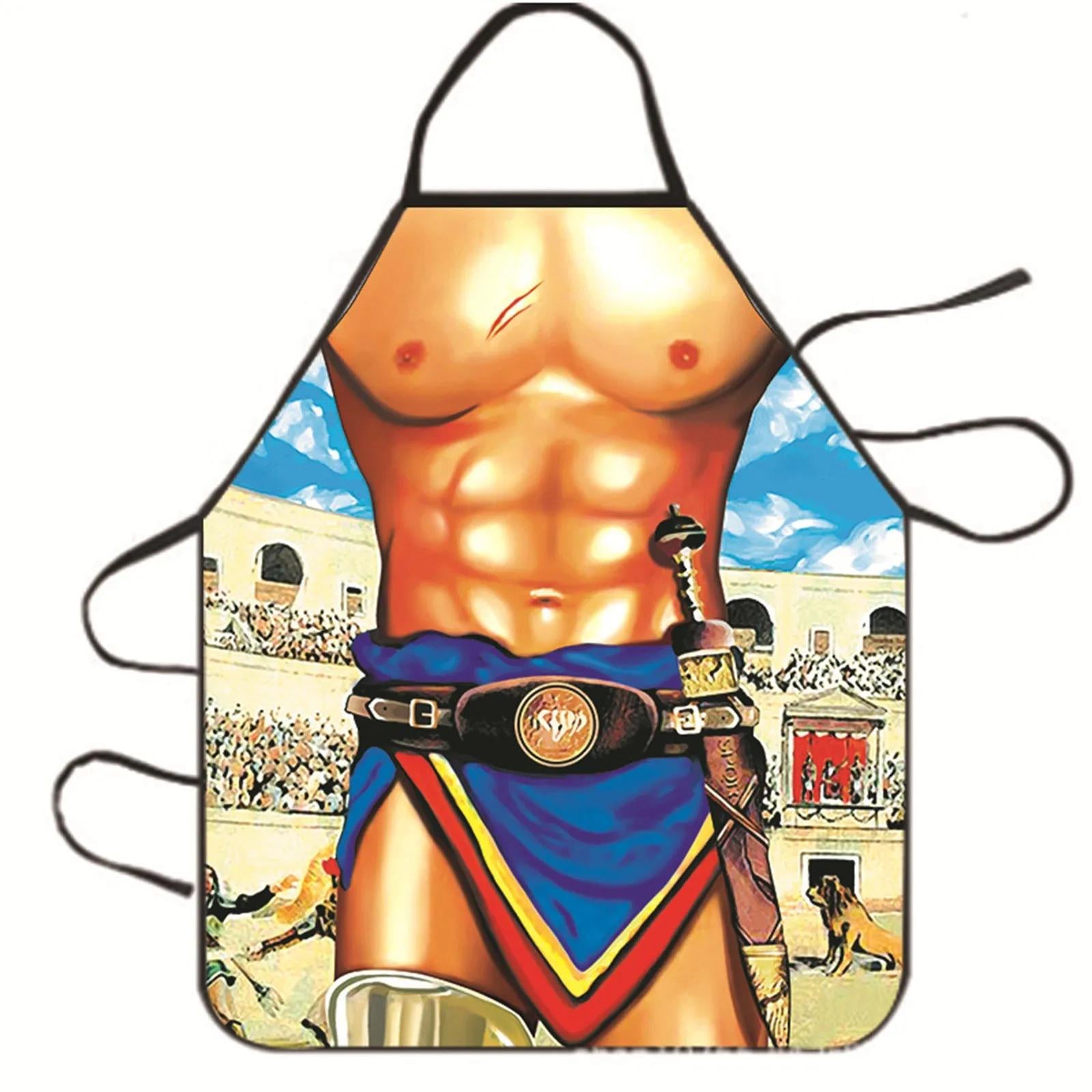 Фартук с приколом Торс 75х60 см Разноцветный (50040)