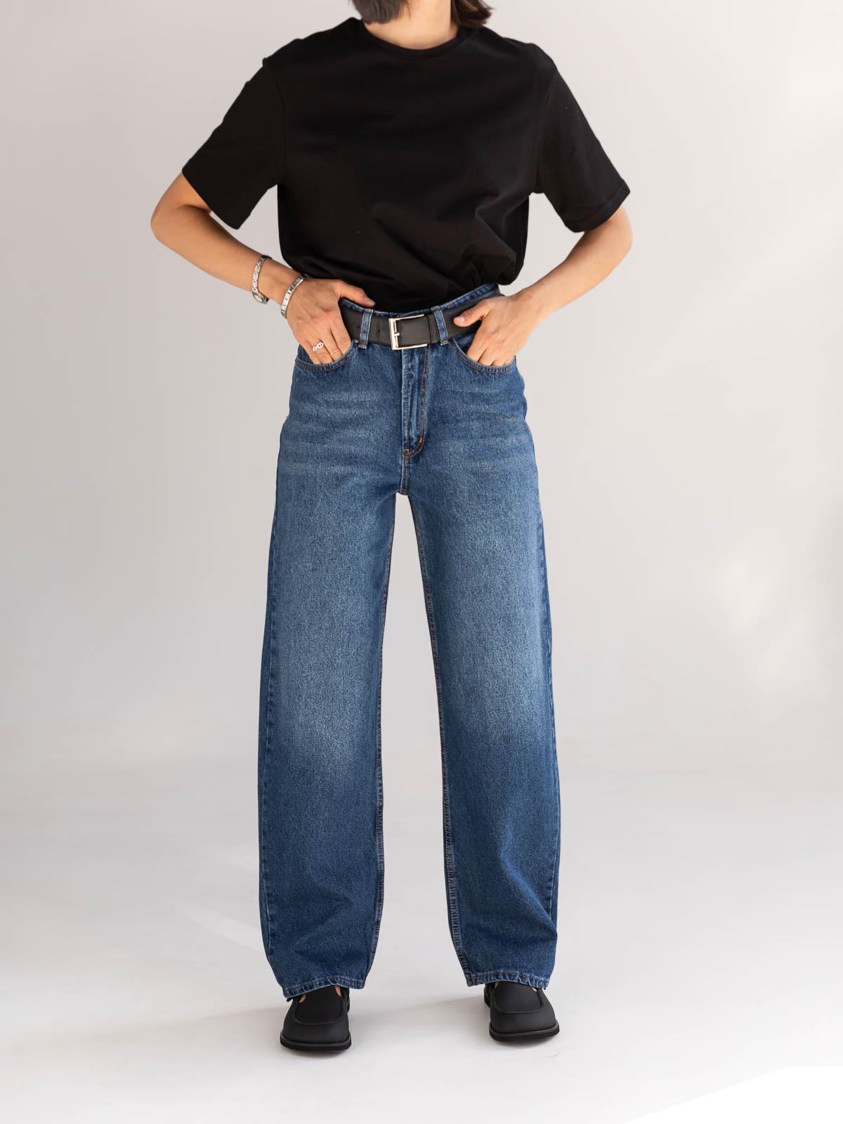 Джинси жіночі широкі FROMUS L Блакітний (9009-7) - фото 3 Джинси жіночі широкі FROMUS L Блакітний (9009-7) - фото 3