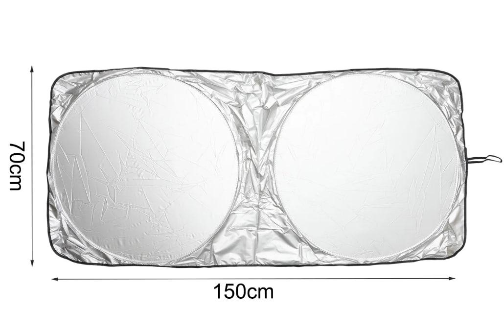 Экран солнцезащитный на лобовое стекло 150х70 см - фото 5