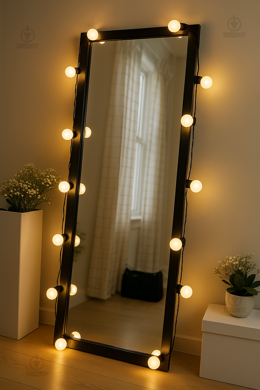 Гірлянда з матовими лампочками 220 V/10 м/40 LED послідовне підключення/тепле біле світло/для дому та вулиці (700209) - фото 15
