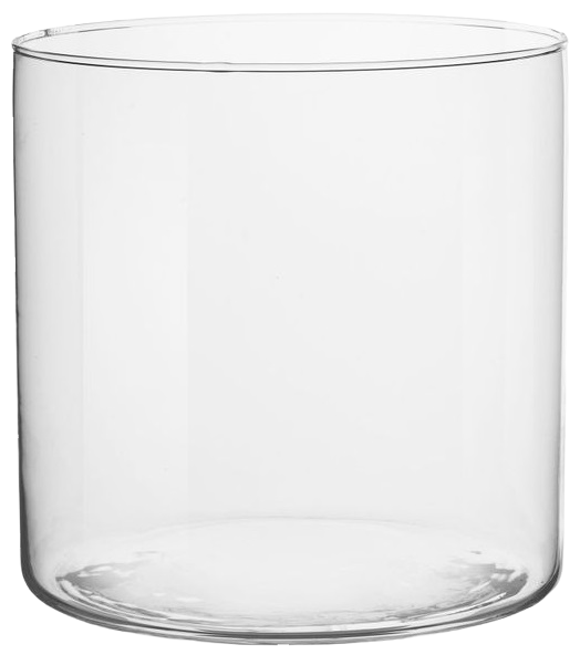 Ваза скляна ECOMO Cylinder 19x19 см Прозорий (35096)
